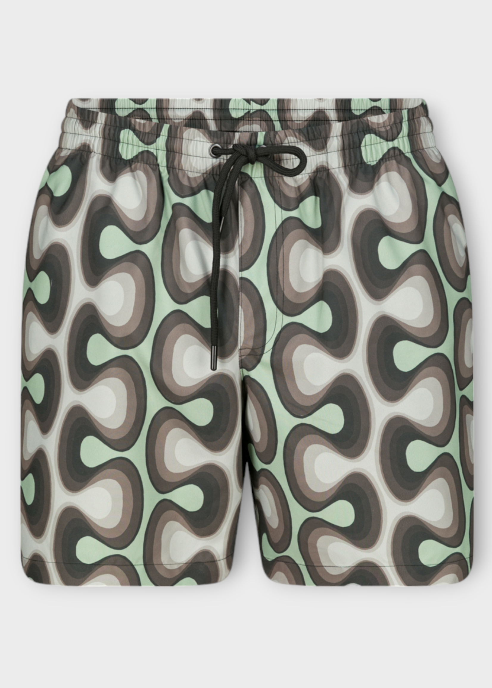 Dries Van Noten Dries Van Noten Swimwear, Print, Phibbs Drawstring Swim Trunks In Mint