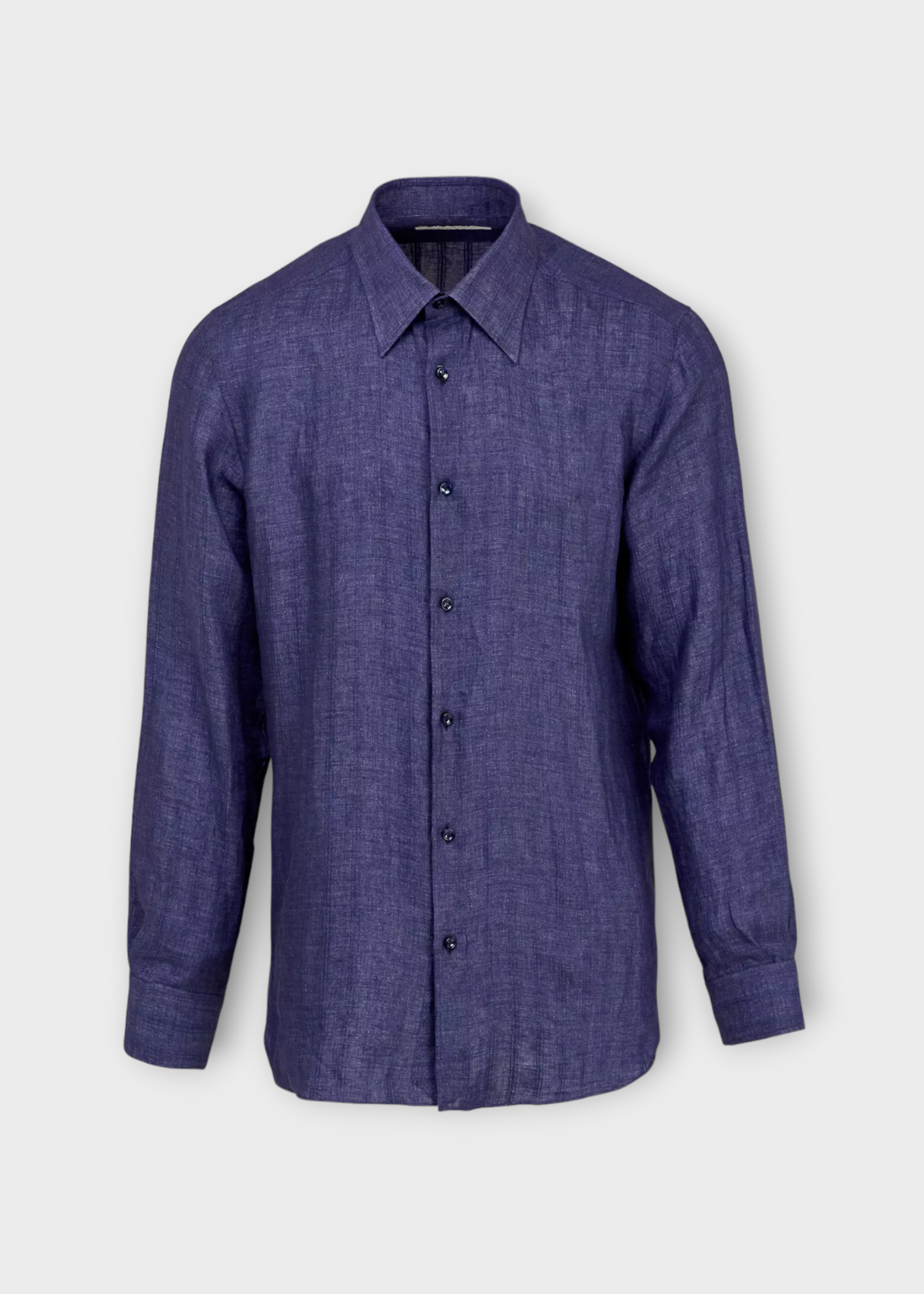 Giuliva Heritage Giuliva Heritage Shirt, Navy, Luigi Linnen Lightweight Stripe Shirt