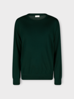 Dries Van Noten Dries Van Noten Knitwear, Green, Murton Merino Wool Regular Fit Crew Neck Sweater In Bottle