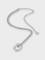 Charlotte Chesnais Charlotte Chesnais Necklace, Silver, Petit Round Trip Pendant Rhodium Sterling Silver Necklace in Argent