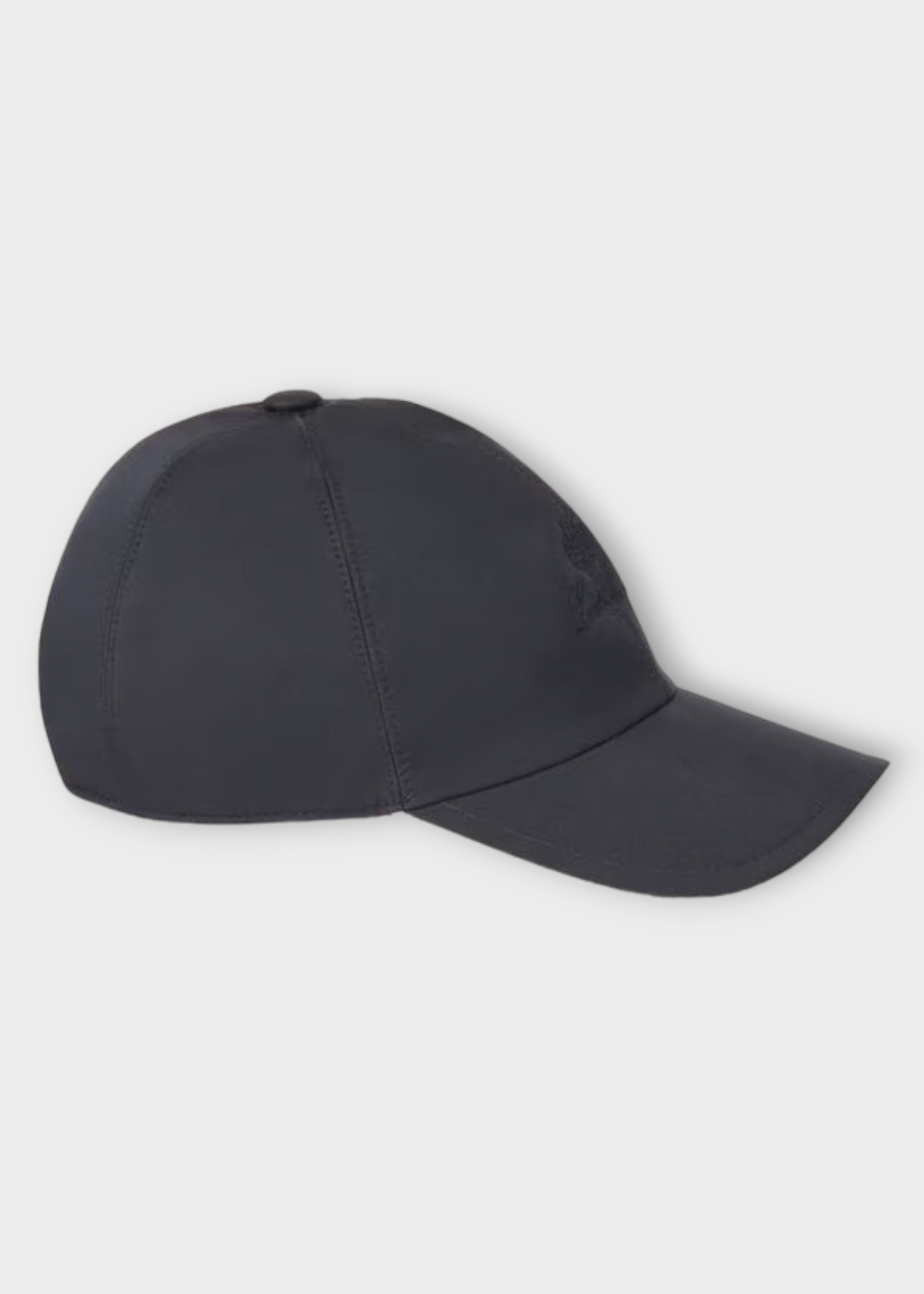 Loro Piana Loro Piana Hat, Multi, Waterproof Bicolour Baseball Cap in Navy Ocean Wave & Ivory w/ Logo Embroidery