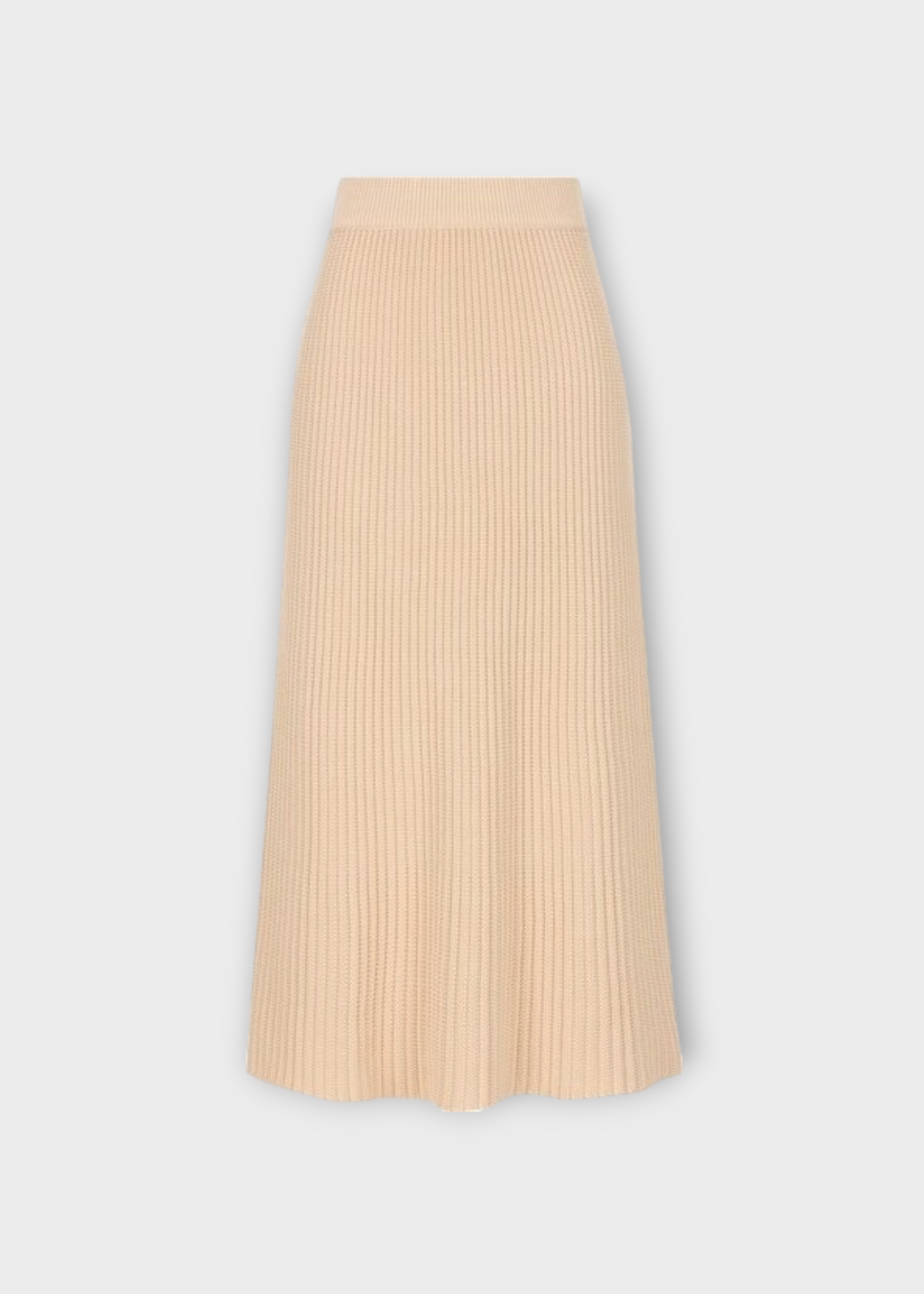 Loro Piana Loro Piana Skirt, Beige, Ikeda Silk & Cotton Elasticated Waist Ribbed Mini Skirt In Lotus Root