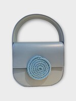 Destree Destree Bag, Blue, Martin Calfskin Leather Passementerie Small Bag In Niagara Blue