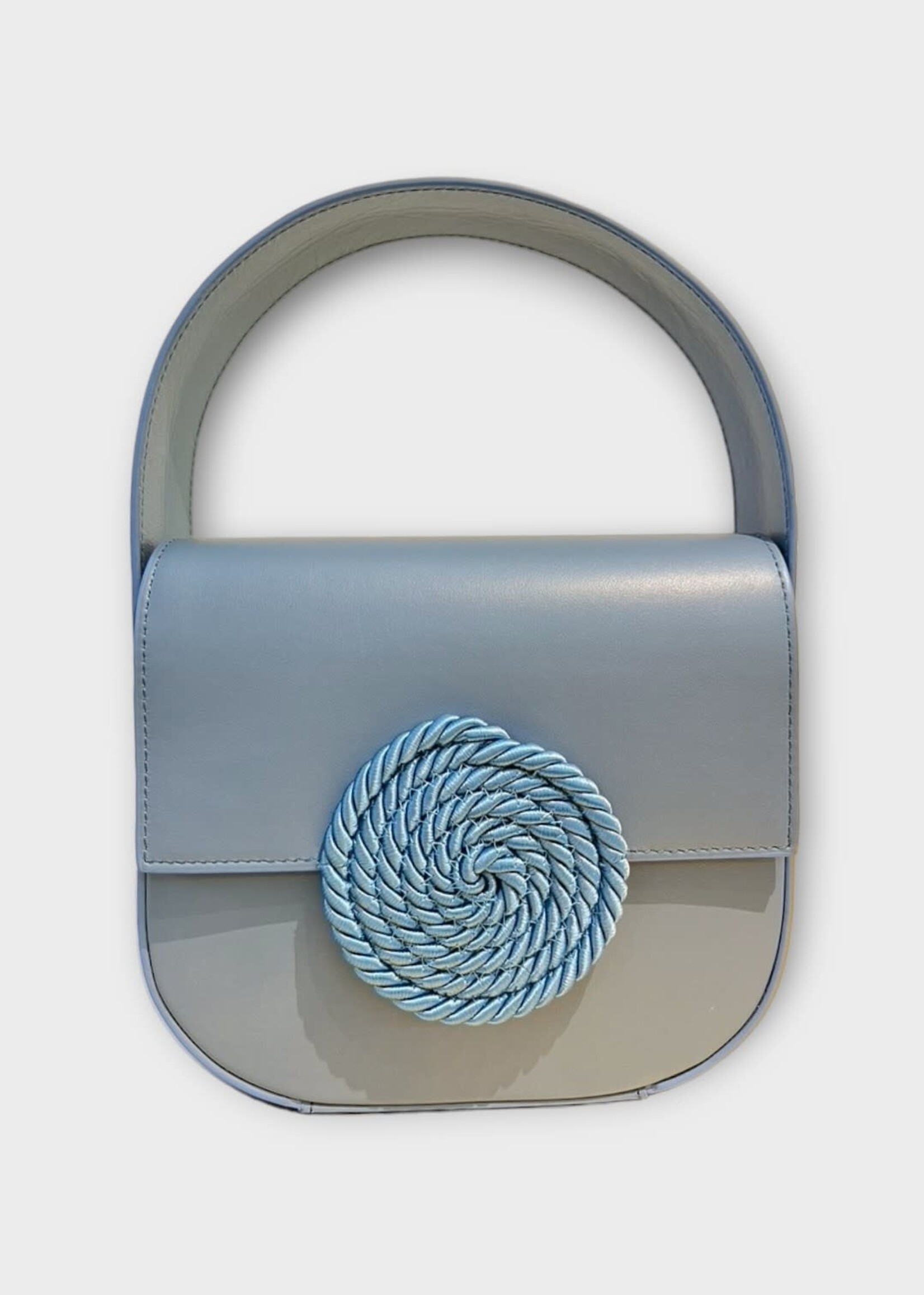 Destree Destree Bag, Blue, Martin Calfskin Leather Passementerie Small Bag In Niagara Blue
