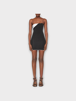 Jacquemus Jacquemus Dress, Black, La Mini Robe Aro Folded Mini Dress In Black w/ Spaghetti Straps