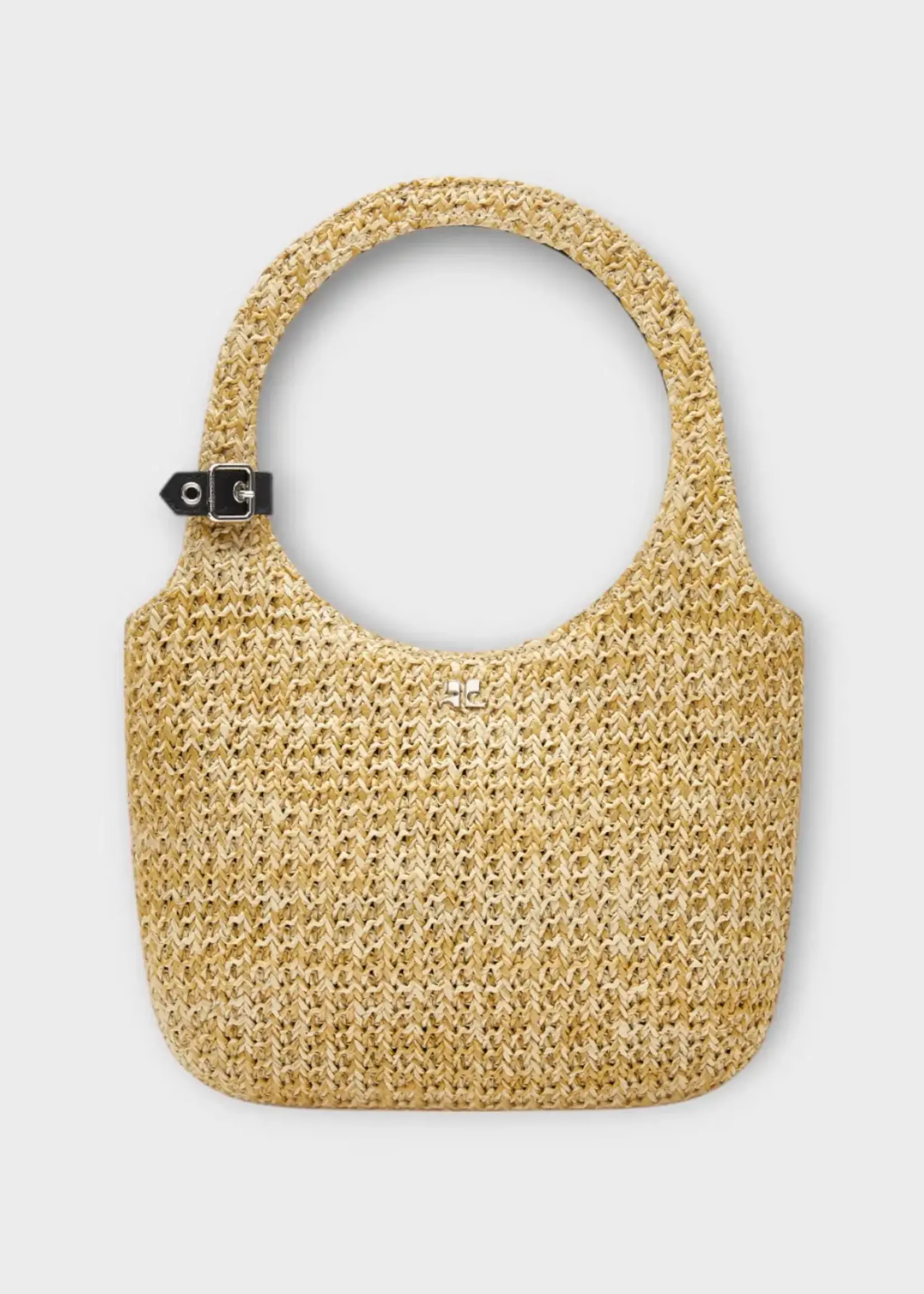 Courreges Courreges Bag, Beige, Holy Raphia Hand Bag In Sand