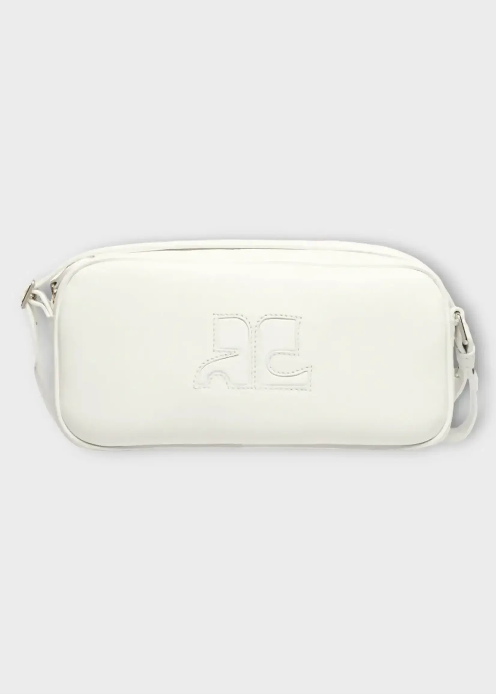 Courreges Courreges Bag, White, Reedition Baguette Bag In Heritage White w/ Courreges Logo
