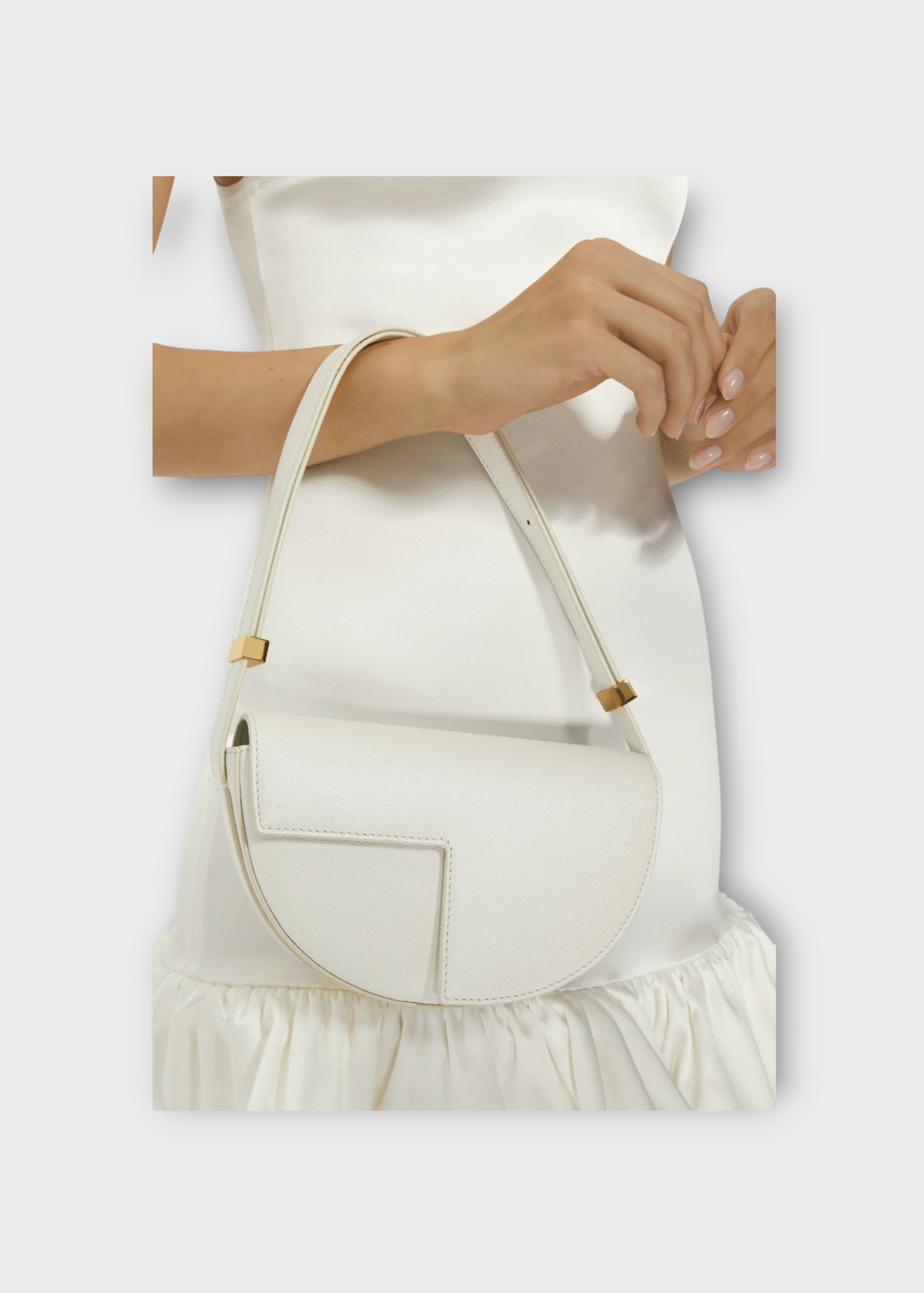 Patou Patou Bag, White, Le Petit Patou Bag in Sirene White