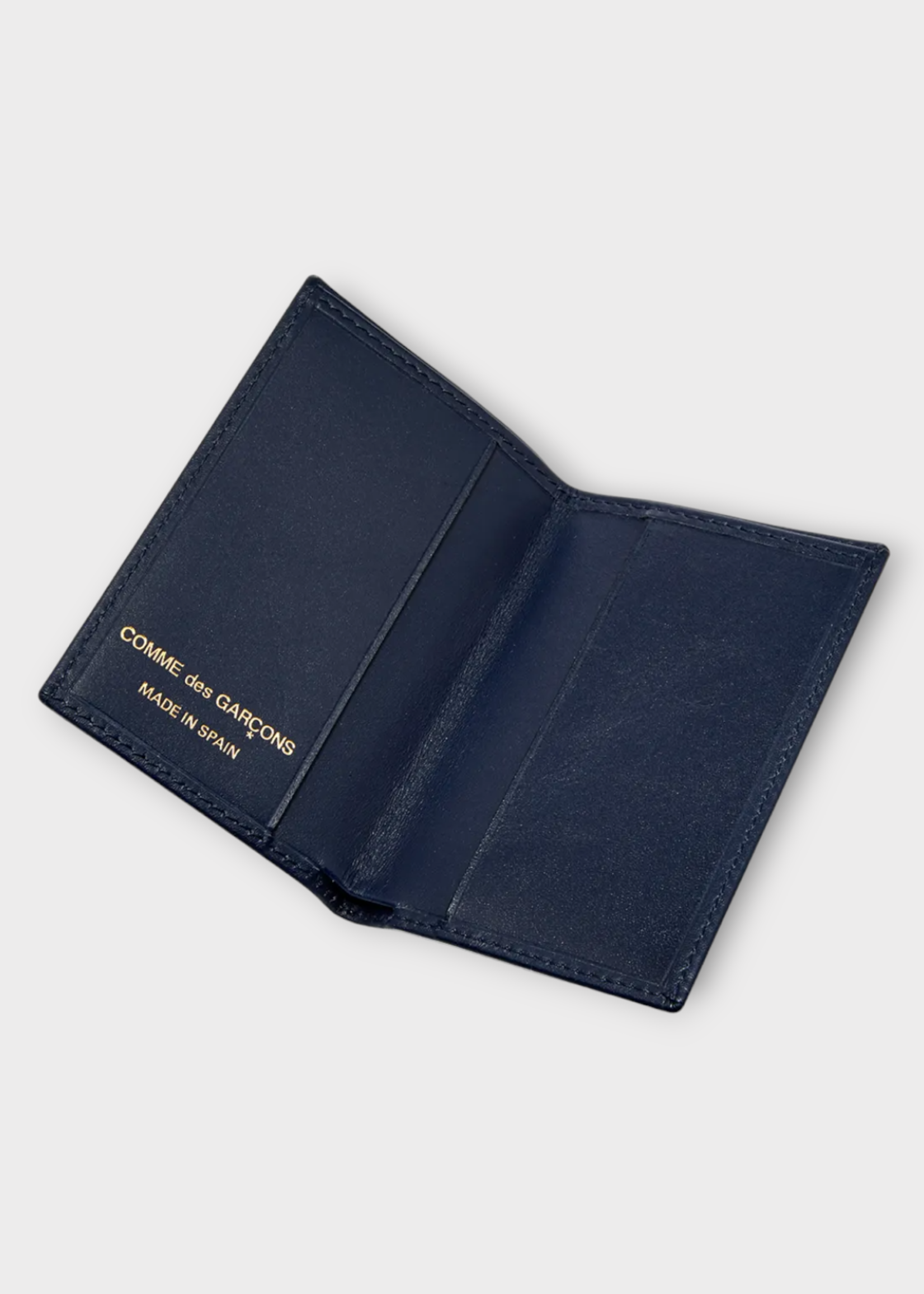 Comme des Garcons Play Comme des Garcons Play Wallet, Navy, Leather Classic Wallet in Navy