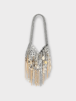 Rabanne Rabanne Bag, Multi, Metalic Round Discs Shoulder Bag In Silver & Gold w/ Chain Embelishment