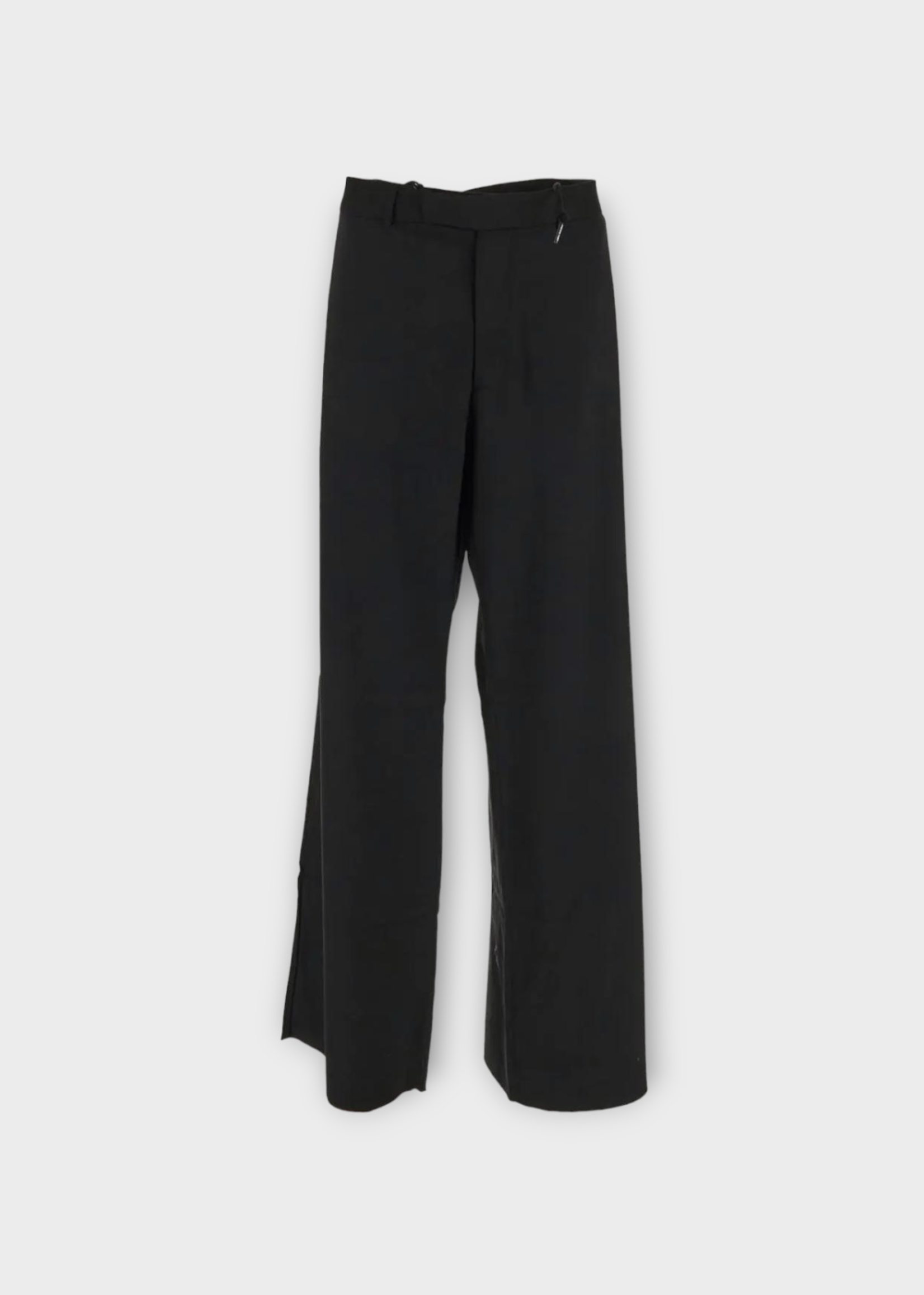 Martine Rose Martine Rose Trousers, Black, Oversized Drawcord Tailored Trouser In Black w/ Logo Embroidery
