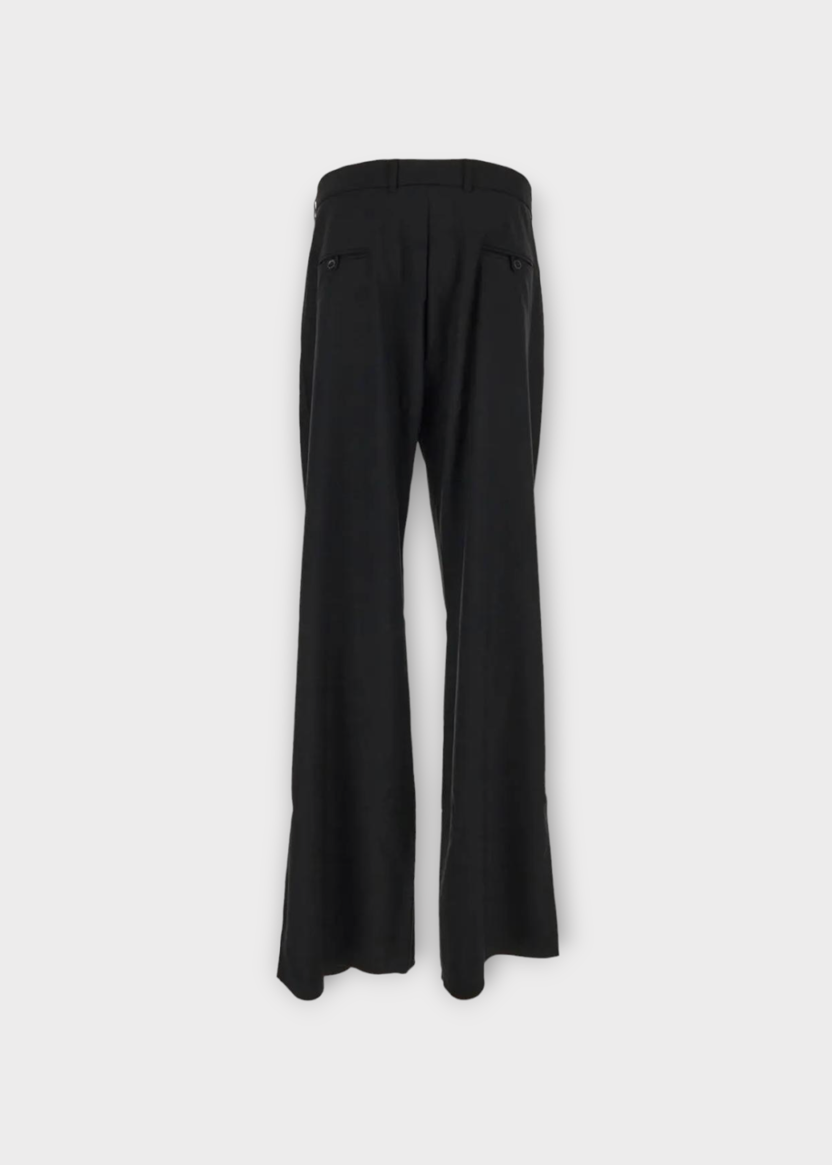 Martine Rose Martine Rose Trousers, Black, Oversized Drawcord Tailored Trouser In Black w/ Logo Embroidery