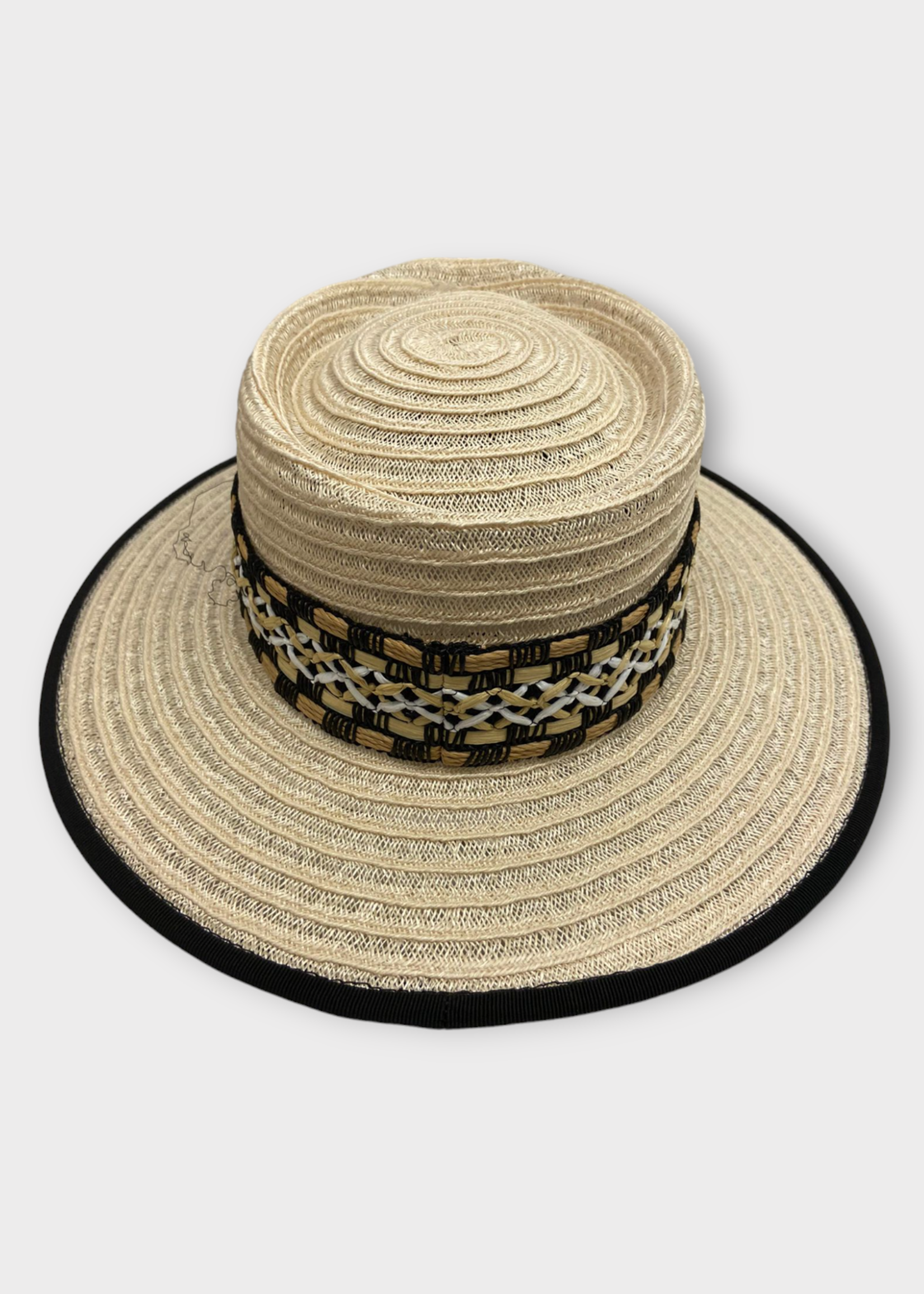 Destree Destree Hat, Multi, Gerhard Straw Hat In Natural & Black