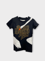 Conner Ives Conner Ives T-Shirt, Black, Crew Neck Short Sleeve Swan Embroidered T-Shirt