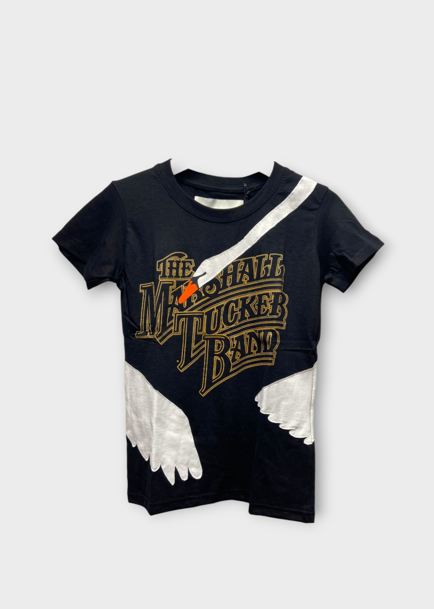 Conner Ives Conner Ives T-Shirt, Black, Crew Neck Short Sleeve Swan Embroidered T-Shirt