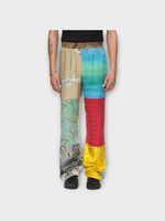 Marine Serre Marine Serre Trousers, Multi, Regenerated Silk Scarves Elastic Waist Fluid Pants In Multicolor