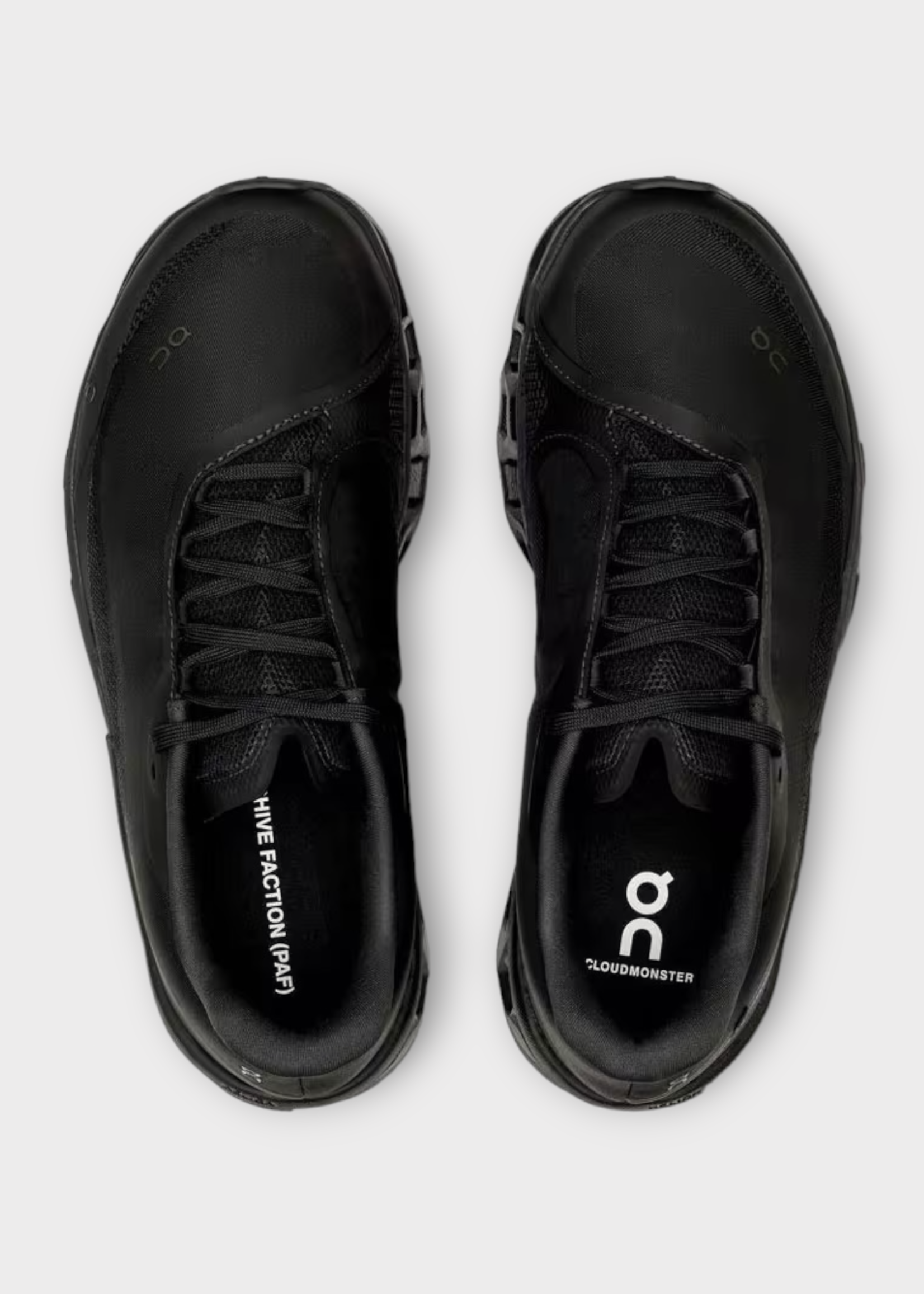 On On Sneakers, Black, Cloudmonster 2 PAF Nylon Mix Sneakers in Black Magnet