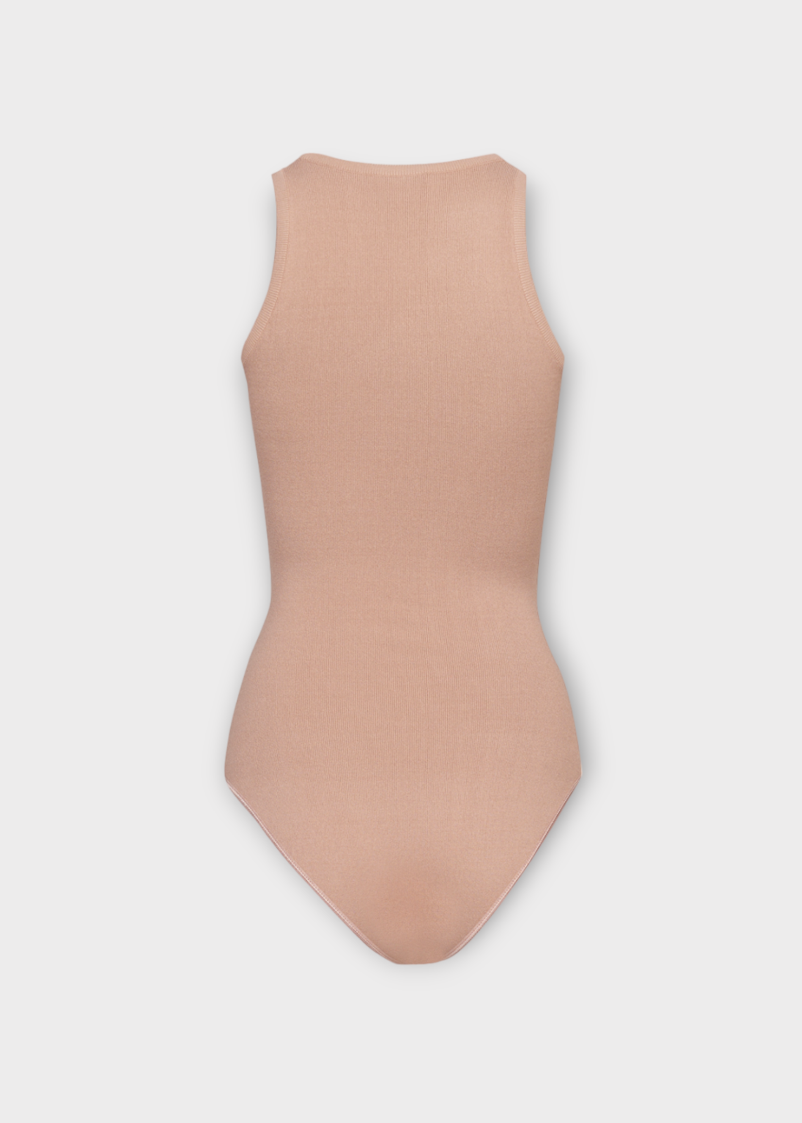 Alaia Alaia Top, Beige, Sleeveless Tank Top Ribbed Body In Nude