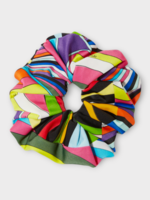 Emilio Pucci Emilio Pucci Hair Accessory, Print, Hair Tie In Light Blue & Purple w/ Iride Print