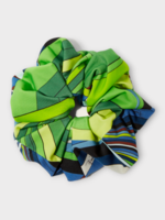 Emilio Pucci Emilio Pucci Hair Accessory, Print, Hair Tie In Green & Orange w/ Graphic Print