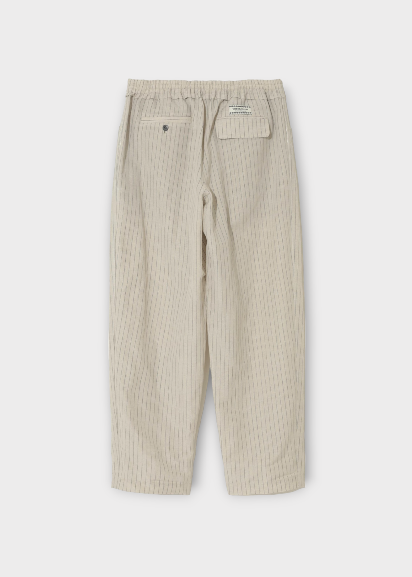 Undercover Undercover Trousers, Grey, Linen & Cotton Elasticated Waist Pants