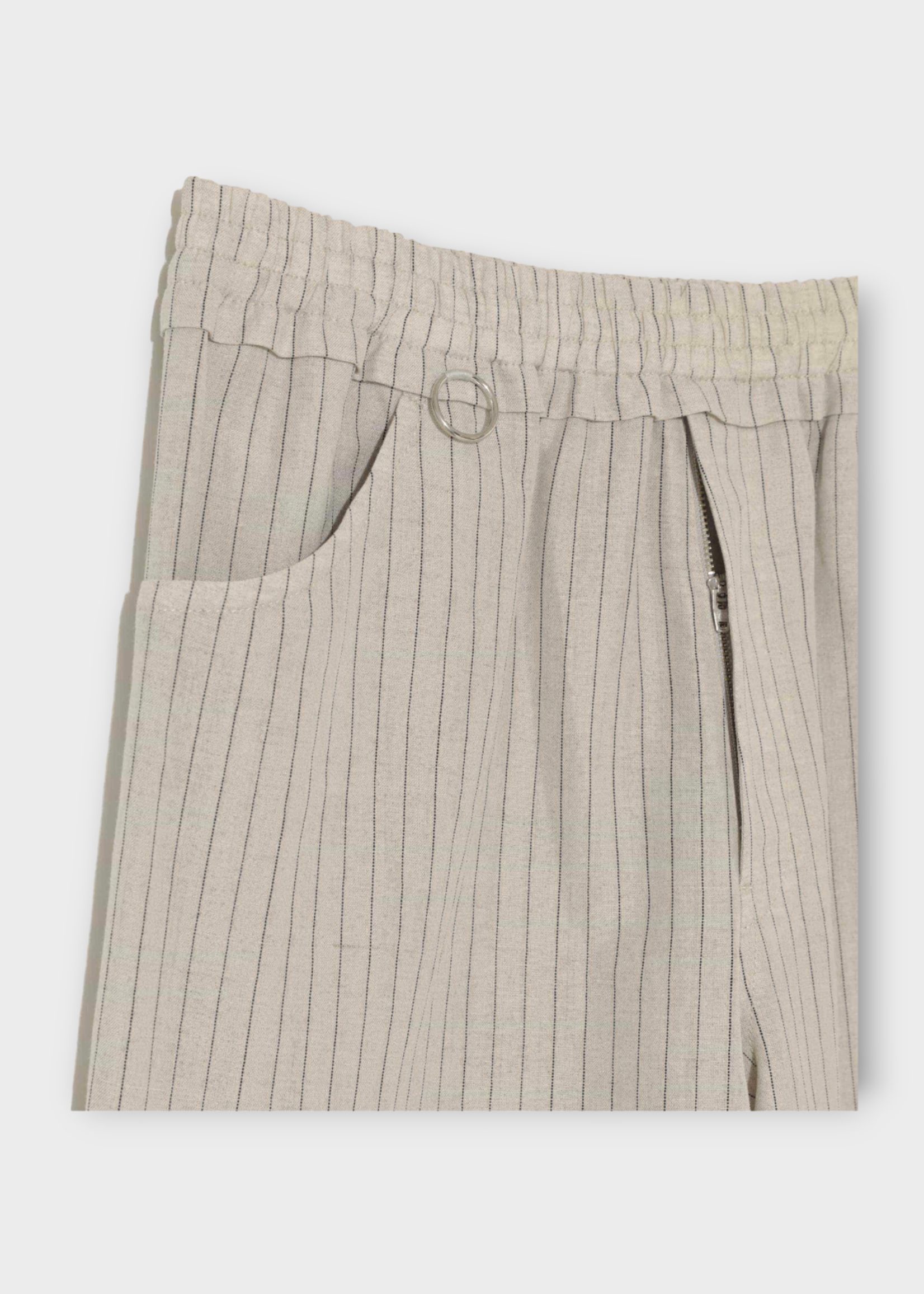 Undercover Undercover Trousers, Grey, Linen & Cotton Elasticated Waist Pants