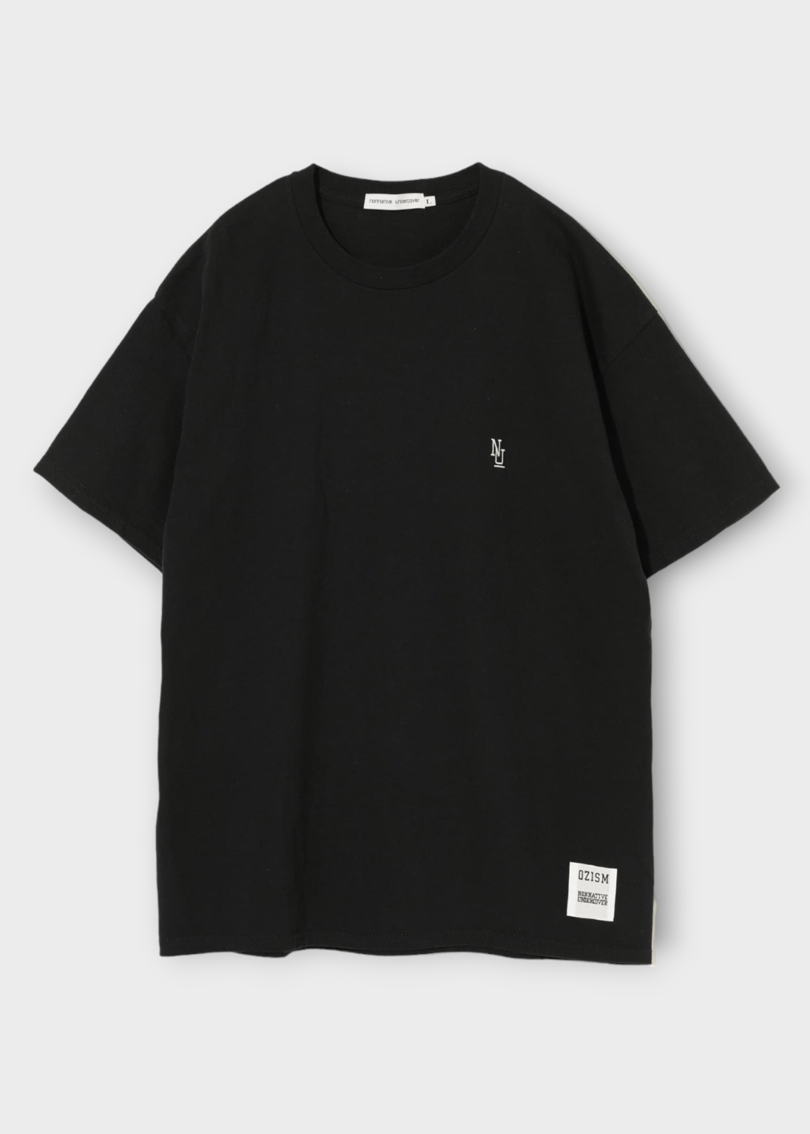 Undercover Undercover T-Shirt, Black, Cotton Crew Neck T-Shirt In Black w/ Logo Embroidery x Ozism Collection