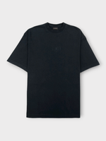 Balenciaga Balenciaga T-Shirt, Black, Embroidered BB Classic Vintage Jersey Medium Fit T-Shirt In Washed Black