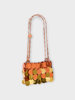 Rabanne Rabanne Bag, Multi, Sun Date Sparkle Oversized Sequin Nano Bag In Copper & Gold X Sunkiss Collection