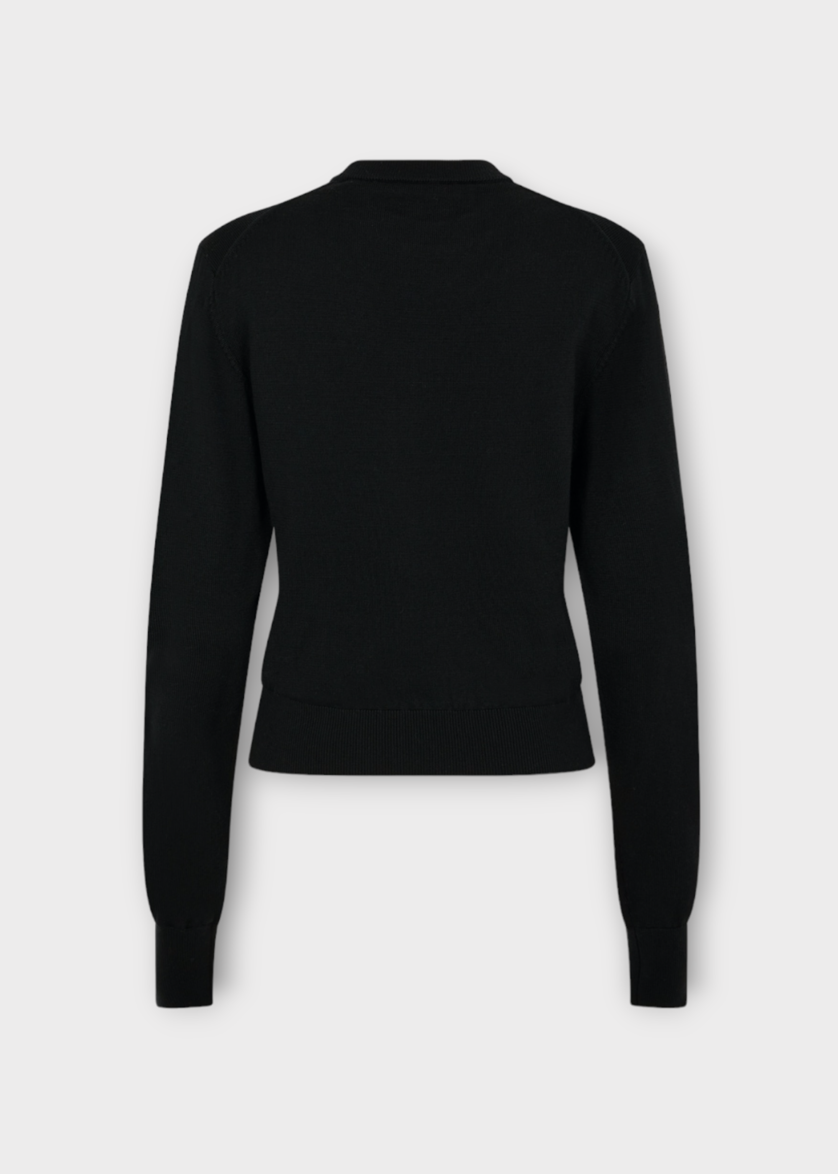 Rabanne Rabanne Knitwear, Black, Wool Mix Crew Neck Pullover In Black w/ Metal Medals