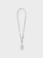 Rabanne Rabanne Accessory, Silver, Universal Strap Crossbody Phone Chain In Silver w/ Signature