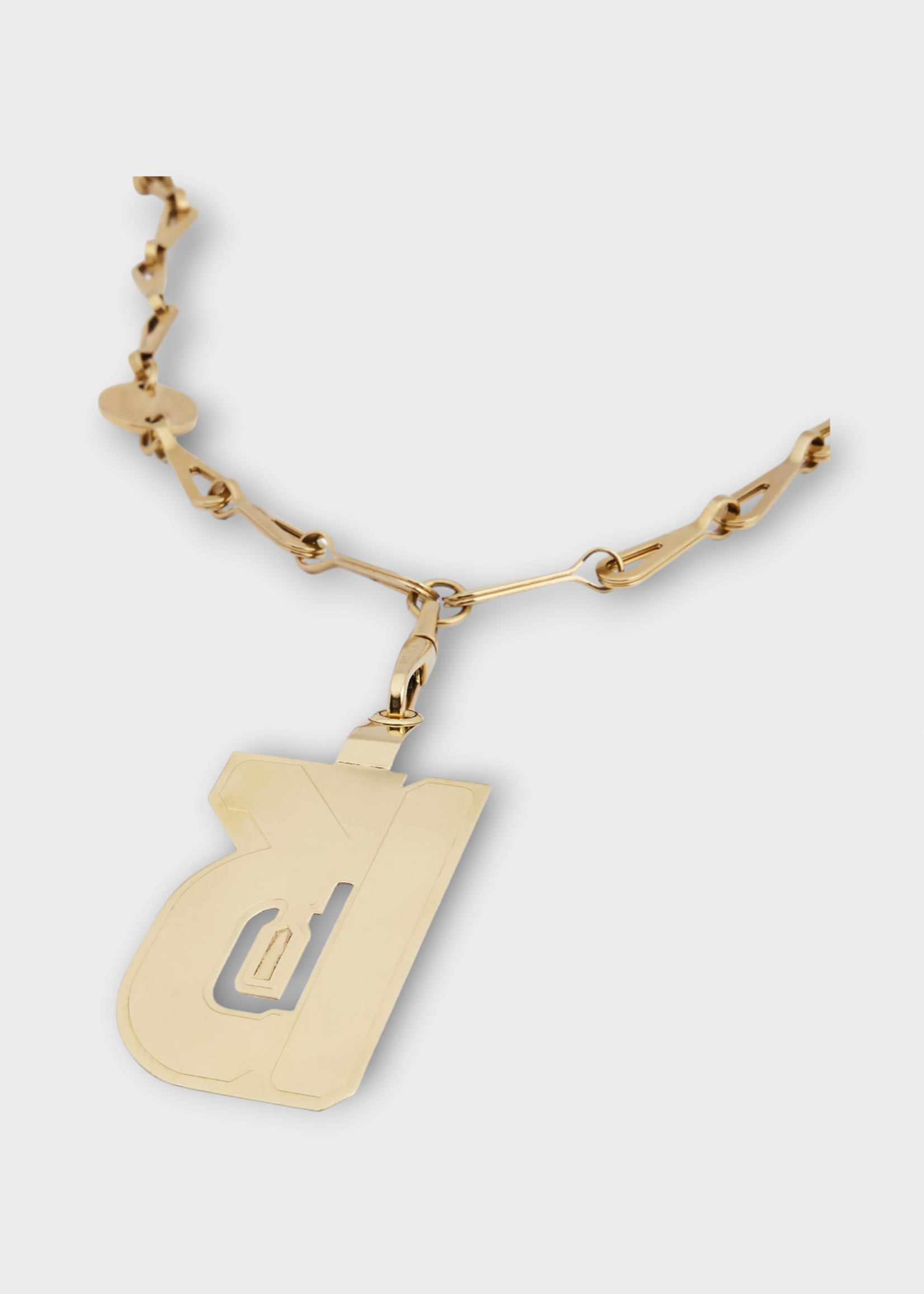 Rabanne Rabanne Accessory, Gold, Universal Strap Crossbody Phone Chain In Gold  w/ Signature