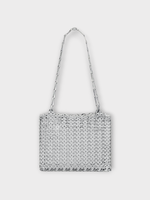 Rabanne Rabanne Bag, Silver, Iconic 1969 Metallic Disc Bag In Silver W/ Chain Shoulder Strap