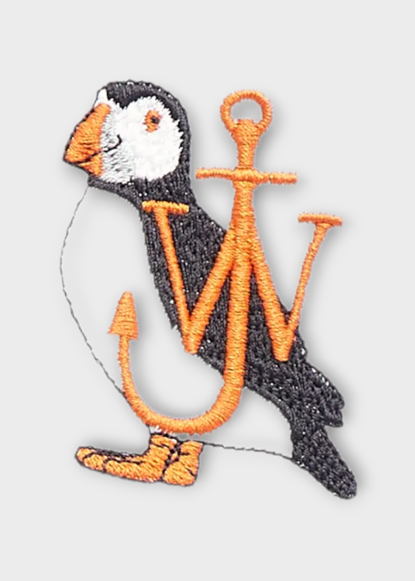 J.W. Anderson J.W. Anderson T-Shirt, White, Cotton Medium Rugby Jersey Puffin Embroidery T-Shirt In White