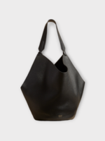 Khaite Khaite Bag, Black, Lotus Grained Leather Medium Tote Bag