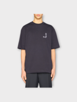 Jacquemus Jacquemus T-Shirt, Navy, Cotton Crew Neck Short Sleeve Meru T-Shirt