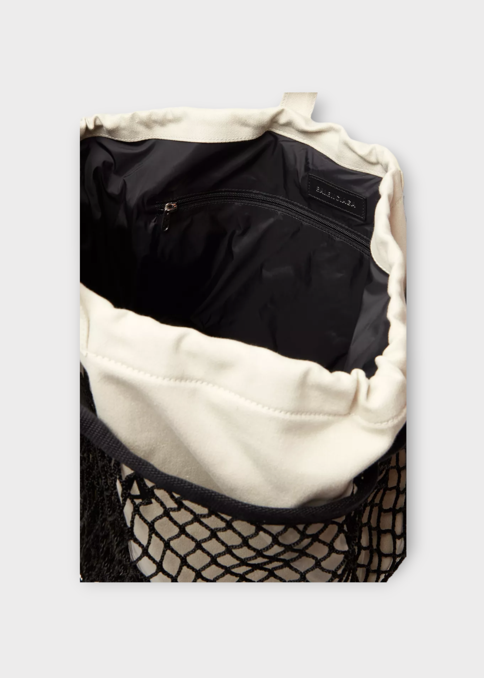 Balenciaga Balenciaga Bag, Multi, 24/7 Tote Medium Bag In Washed Natural & Black w/ Mesh Lining