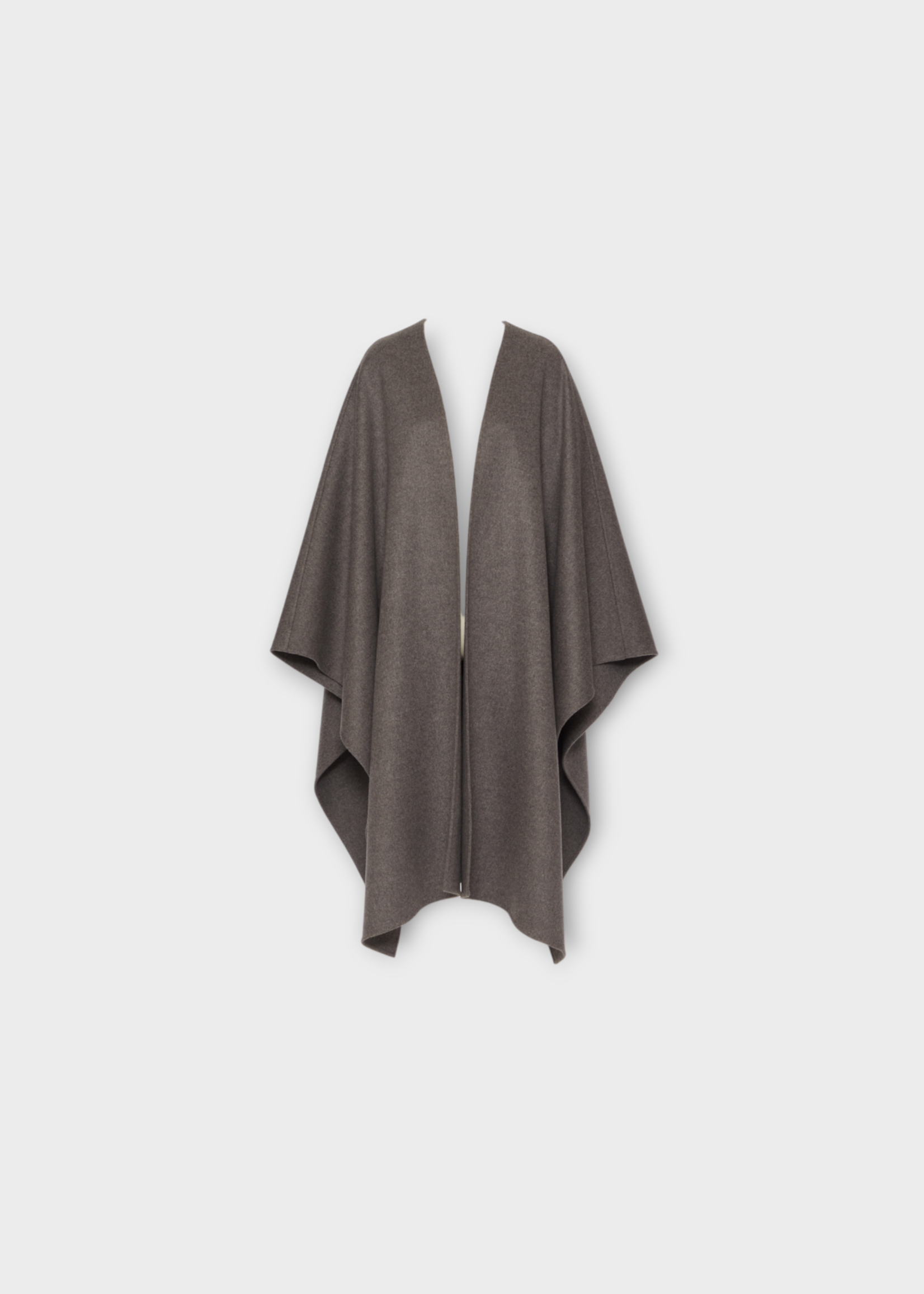 Valentino Valentino Jacket, Grey, Virgin Wool & Cashmere Oversized Cape