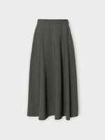 Valentino Valentino Skirt, Grey, Virgin Wool Solid Active Garbadine A Line Skirt In Grey Melange