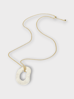 Charlotte Chesnais Charlotte Chesnais Necklace, Multi, Shima Crystal Pendant Necklace w/ Gold Necklace