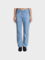 Partow Partow Jeans, Blue, Mika High Waist Tapered Denim Pants In Indigo
