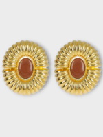 Destree Destree Earrings, Multi, Sonia Sun Earrings In Gold & Red