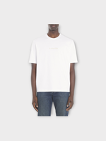 Lanvin Lanvin T-Shirt, White, Cotton Crew Neck Short Sleeve T-Shirt In Optic White w/ Logo