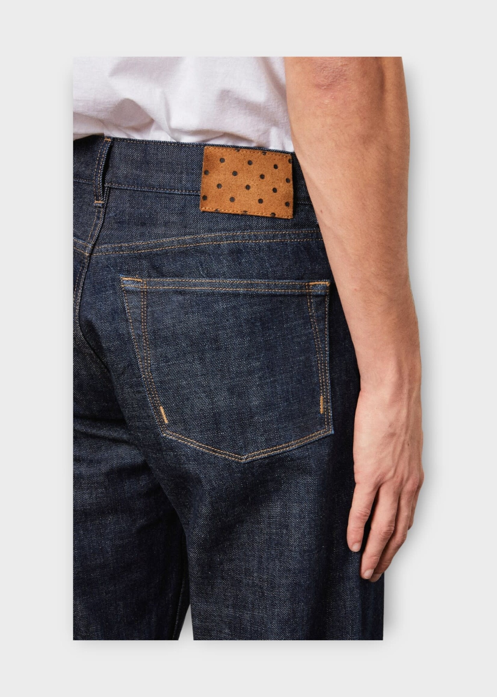 Massimo Alba Massimo Alba Jeans, Navy, Oceano Cotton Classic Fit Straight Leg Denim Pants In Navy