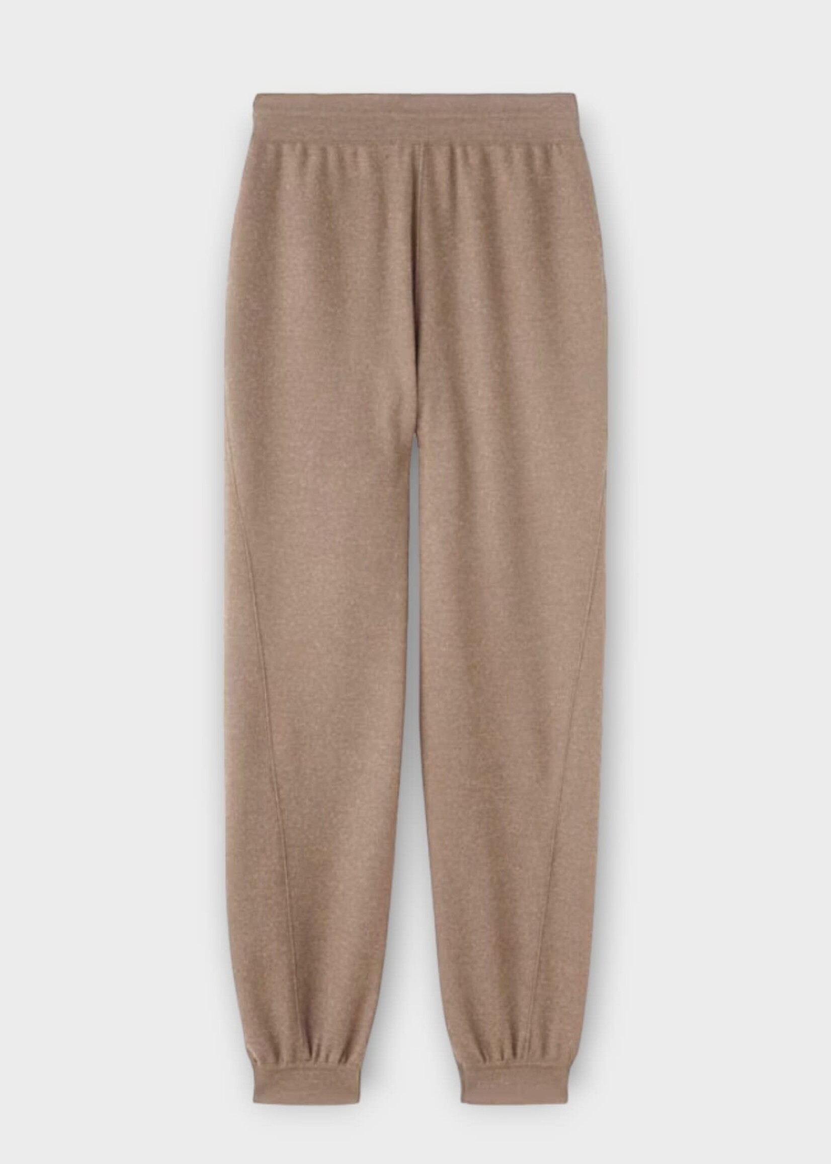 Loro Piana Loro Piana Trousers, Brown, Rassa Wool Fleece Drawstring Pants In Steel Brown