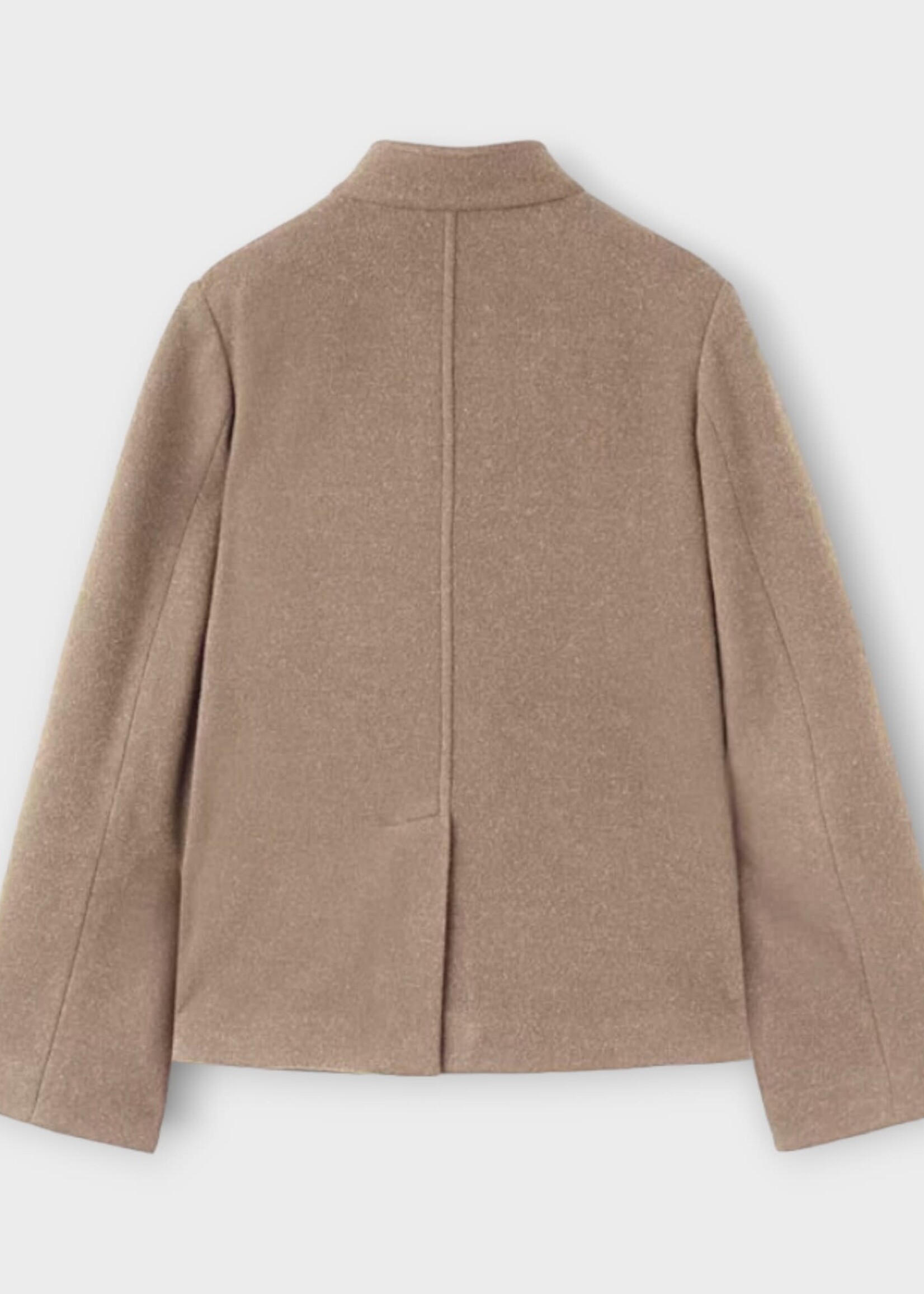 Loro Piana Loro Piana Jacket, Brown, Spagna Wool Collared Button Up Jacket In Steel Brown