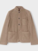 Loro Piana Loro Piana Jacket, Brown, Spagna Wool Collared Button Up Jacket In Steel Brown