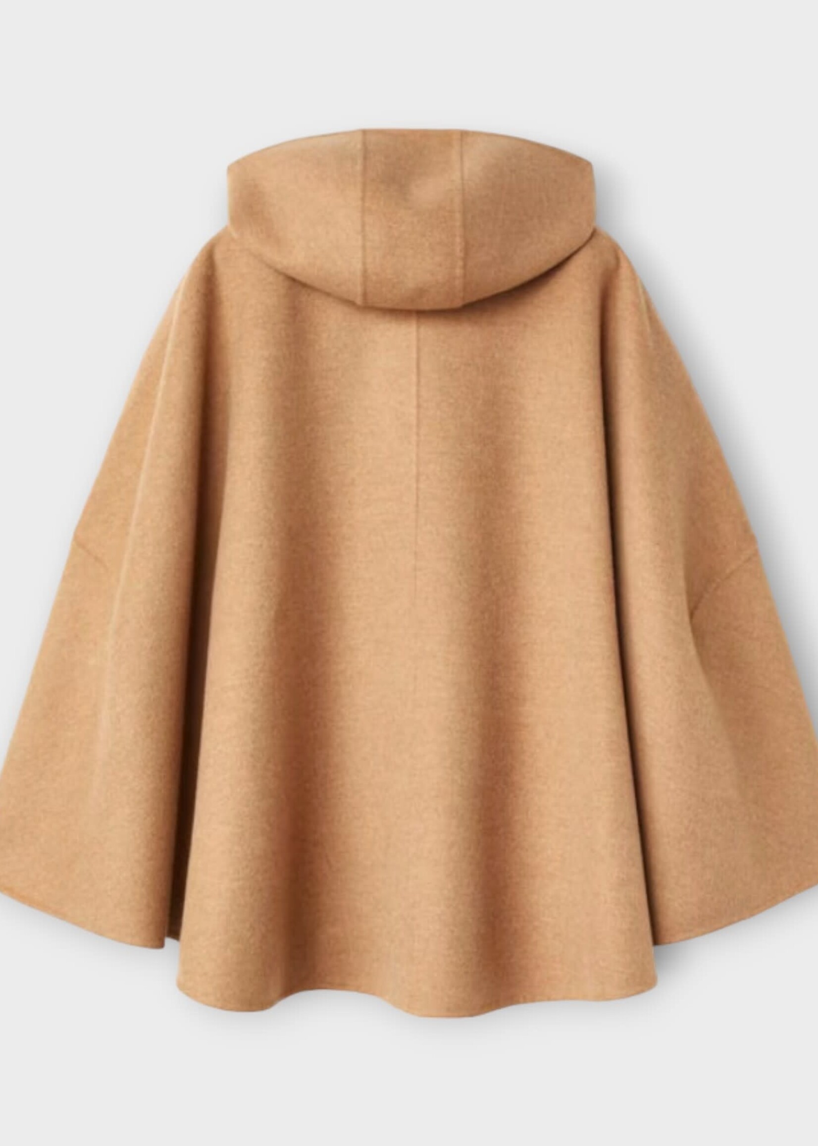 Loro Piana Loro Piana Jacket, Brown, Kae Double Cashmere Button Up Hooded Cape In Nutmeg See Melange