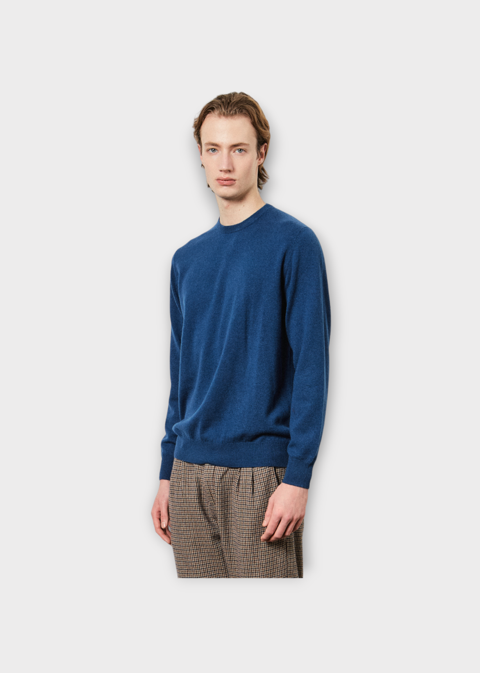 Massimo Alba Massimo Alba Knitwear, Blue, Kane Cashmere Crew Neck Sweater In Marine
