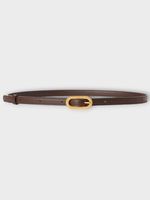 Loro Piana Loro Piana Belt, Brown, Bubbles Buckle Belt Saddle Leather Belt In Dark Chocolate